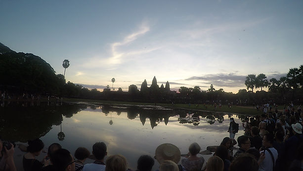 Sunrise over the Angkor Wat Template Complex